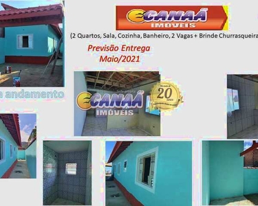Casa com 2 dorms, Jussara, Mongaguá - R$ 265 mil, Cod: 8411