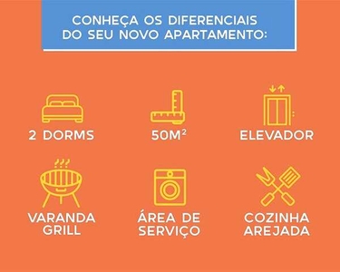 TANGARÁ RESIDENCIAL RESORT Apartamento 02 Dormitórios, com Varanda Grill