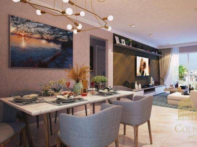 Apartamento com 2 dormitórios à venda, 88 m² por r$ 766.280,00 - maracanã - praia grande/sp