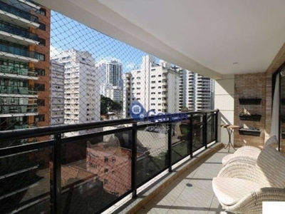 Apartamento com 4 dormitórios para alugar, 161 m² no paraíso - são paulo/sp