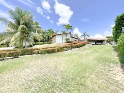 Casa com 4 dormitórios, 470 m² - green village à venda por r$ 3.900.000 ou aluguel por r$ 12.000 - lagoa nova - natal/rn