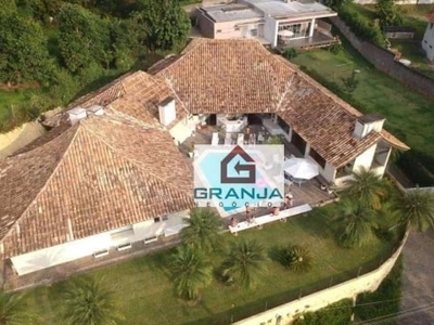 Casa com 4 dormitórios - venda por r$ 3.500.000,00 ou aluguel por r$ 20.000,00/mês - granja viana - cotia/sp