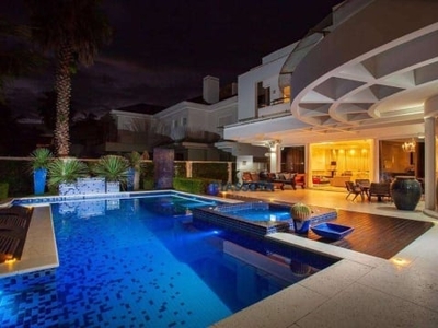 Casa com 5 dormitórios à venda, 1100 m² por r$ 20.000.000,00 - jurerê internacional - florianópolis/sc