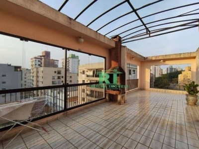 Cobertura com 2 dormitórios à venda, 180 m² por r$ 750.000,00 - jardim astúrias - guarujá/sp