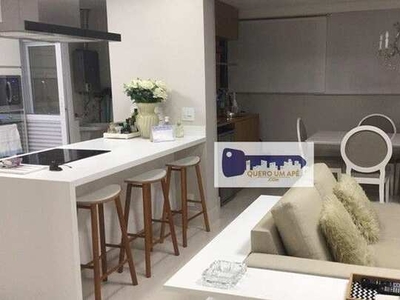 Apartamento com 1 dormitório para alugar, 135 m² por R$ 8.200,00/mês - Brooklin - São Paul