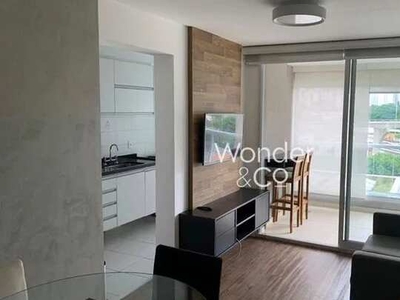 Apartamento com 1 dormitório para alugar, 45 m² por R$ 4.460,00/mês - Brooklin - São Paulo