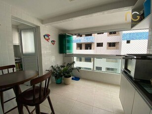 Apartamento em Cidade Ocian, Praia Grande/SP de 87m² 3 quartos à venda por R$ 529.000,00