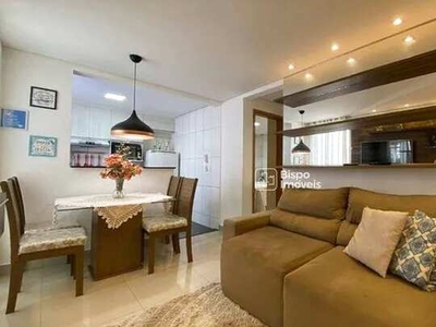Apartamento com 2 dormitórios para alugar, 46 m² por R$ 1.292,00/mês - Jardim Bertoni - Am