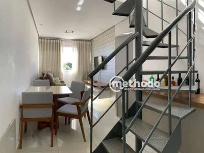 Cobertura com 3 dormitórios para alugar, 88 m² por R$ 3.557,36/mês - Jardim Paranapanema