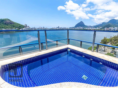 Penthouse em Lagoa, Rio de Janeiro/RJ de 495m² 4 quartos à venda por R$ 9.989.000,00