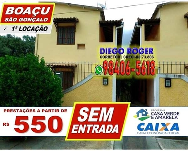 Casa para venda tem 41 metros quadrados com 1 quarto em Boaçu - São Gonçalo - RJ