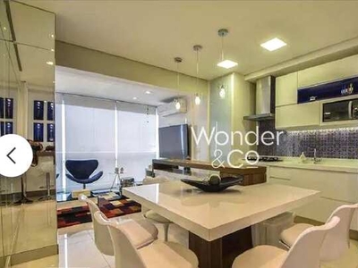 Apartamento com 1 dormitório para alugar, 52 m² por R$ 6.265,00/mês - Brooklin - São Paulo