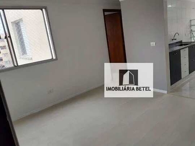 Apartamento com 2 dormitórios para alugar, 55 m² - Jardim Alvorada - Santo André/SP