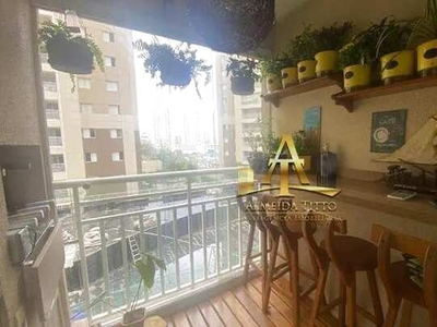 Apartamento com 2 dormitórios para alugar, 74 m² por R$ 4.300/mês - Condominio Parque Bar