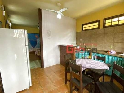 Kitnet com 1 dormitório para alugar, 42 m² por R$ 1.500/mês - Foguete - Cabo Frio/RJ