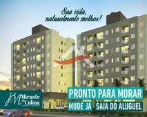 Vendo Apart. 51 m², no Cond. MIRANTE DA COLINA. PRONTO p/ Morar, PNE, 1 Dormitório, varand