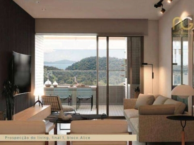 Apartamento com 3 dormitórios à venda, 191 m² por r$ 1.602.754,39 - canto do forte - praia grande/sp