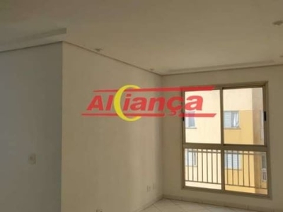 Apartamento para alugar, 2 quartos e 1 vaga, 55 m², torres tibagy - guarulhos por r$ 2.200,00