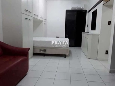 Flat com 1 quarto à venda na rua joão ramalho, centro, são vicente, 36 m2 por r$ 169.000