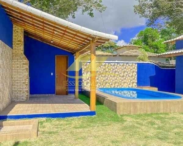 Linda casa 2 quartos, com piscina e área gourmet em Unamar, Tamoios - Cabo Frio - RJ