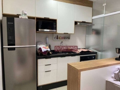 Apartamento com 2 dormitórios para alugar, 58 m² por r$ 2.770/mês - jardim flor da montanha - guarulhos/sp