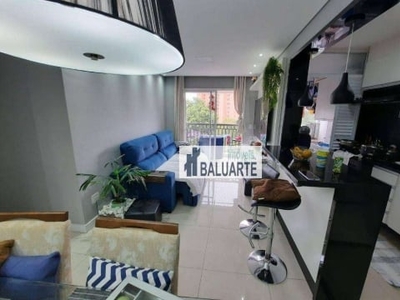 Apartamento com 2 dormitórios, 64 m² - venda por R$ 425.000,00 ou aluguel por R$ 3.700,00/mês - Campo Grande - São Paulo/SP