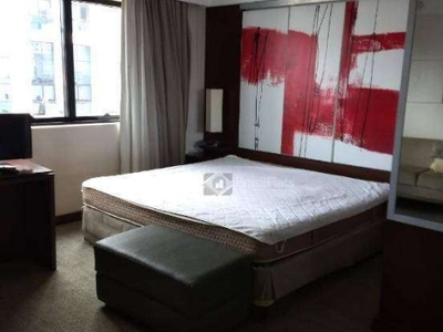 Flat com 1 dormitório para alugar, 32 m² por R$ 1.200/mês - Moema - São Paulo/SP