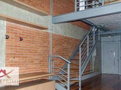 Loft para alugar, 78 m² por r$ 10.182,00/mês - itaim - são paulo/sp