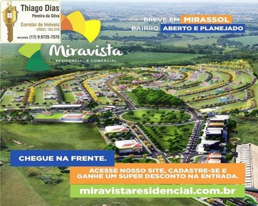 Terrenos á venda no Loteamento Miravista Residencial e Comercial em Mirassol/SP