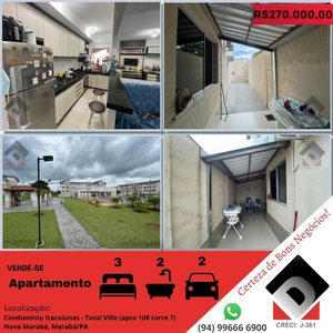Apartamento para venda com 60 metros quadrados com 3 quartos em Nova Marabá - Marabá - PA