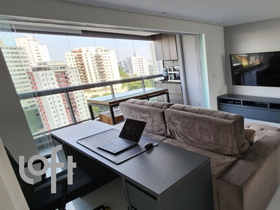 Apartamento à venda em Vila Romana com 68 m², 1 quarto, 1 suíte, 2 vagas