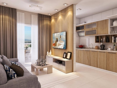 Apartamento em Vila Tupi, Praia Grande/SP de 63m² 2 quartos à venda por R$ 480.708,81