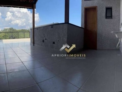 Cobertura com 2 dormitórios à venda, 102 m² por r$ 420.000,00 - jardim silvana - santo andré/sp