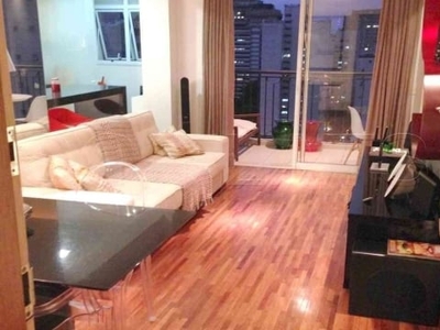 Flat no diogo home com 48m², 1 dormitório e 1 vaga, disponível para locação com entrada imediata.