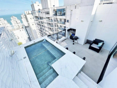 PERFEITA COBERTURA PENTHOUSE, 80 METROS DA PRAIA, 2 VAGAS DE GARAGEM