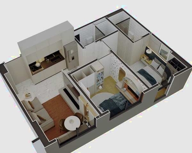 11 MAX DERBYApartamento para venda com 39,40M² com 2 quartos em Boa Vista - Recife - PE