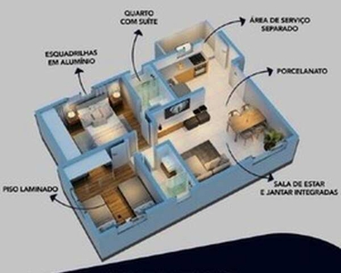 Apartamento à venda, 2 quartos, 1 suíte, 1 vaga, Brasil Industrial - Belo Horizonte/MG