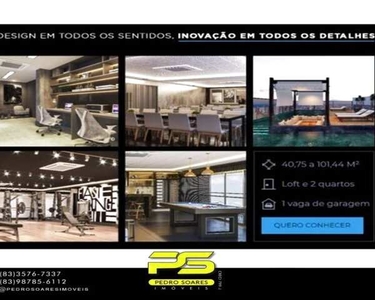 APARTAMENTO COM 1 DORMITÓRIO À VENDA, 40 M² POR R$ 395.000,00 - CABO BRANCO - JOÃO PESSOA