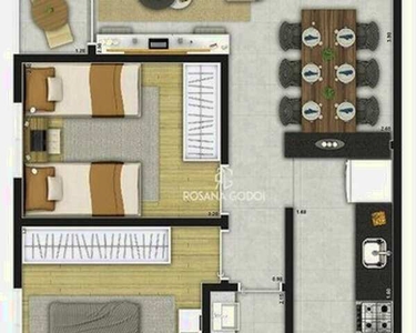 Apartamento com 2 dormitórios à venda, 54 m² por R$ 381.000 - Vila Euro - São Bernardo do