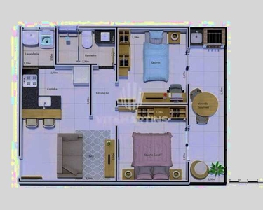 Apartamento com 2 dormitórios à venda, 72 m² por R$ 392.147,65 - Nova São Pedro - São Pedr