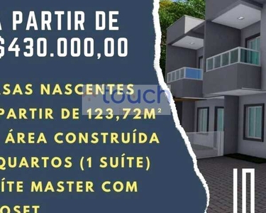 Casa com 123m2 3/4 sendo uma suíte em Lauro de Freitas no Las vegas Residencial