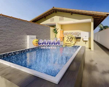 Casa nova com piscina a venda em Mongaguá R$370 mil, Cod: 10409