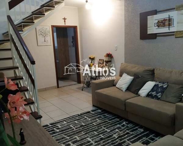 SOBRADO COM 3 DORMTS.(1 SUÍTE), WC. SOCIAL, SALA, LAVABO, COZINHA PLANEJADA, LAVANDERIA, Á