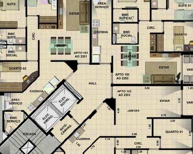 SONATA CLASSIC, 3 dormitórios, 1 suítes, 1 banheiros, 1 vaga na garagem, 72M² de Área Cons