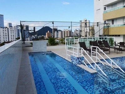 Apartamento em Vila Guilhermina, Praia Grande/SP de 74m² 2 quartos à venda por R$ 419.000,00