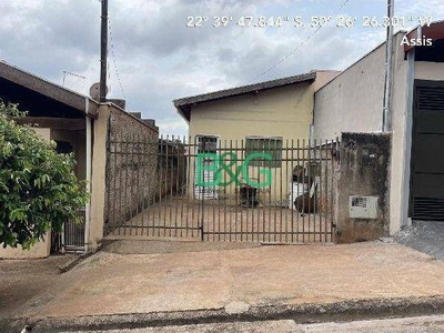 Casa em Vila Silvestre, Assis/SP de 55m² 2 quartos à venda por R$ 94.800,00