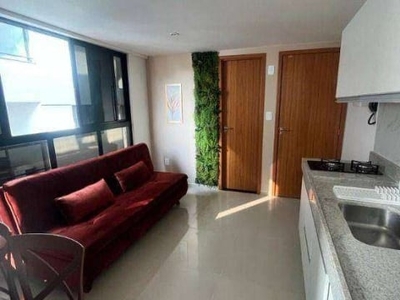 Flat com 1 dormitório à venda, 26 m² por r$ 345.000,00 - bessa - joão pessoa/pb