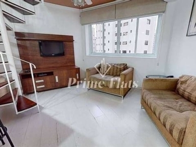 Flat disponível para locação no condomínio palazzo gritti, com 46m², 1 dormitório e 1 vaga de garagem