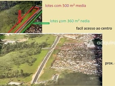 Terreno em Uvaranas, Ponta Grossa/PR de 10m² à venda por R$ 137.000,00