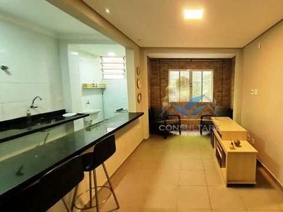 Apartamento em Centro, São Vicente/SP de 50m² 1 quartos à venda por R$ 189.000,00